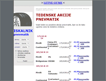 Tablet Screenshot of letne-gume.avtogume.com