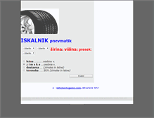 Tablet Screenshot of iskalnik.avtogume.com